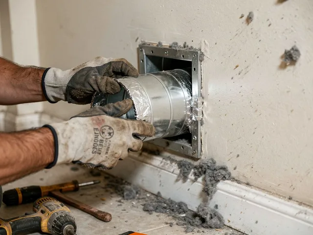 Professional dryer vent repair and installation by Culver City Dryer Vent Cleaning in Culver City